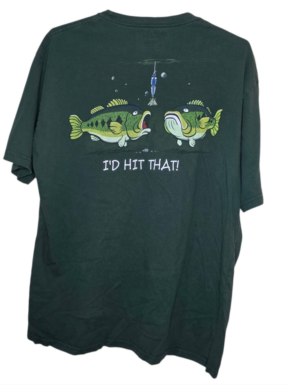 Bass Pro Shops 100% Cotton T-Shirt I'd Hit That Graphic Tee Size Large